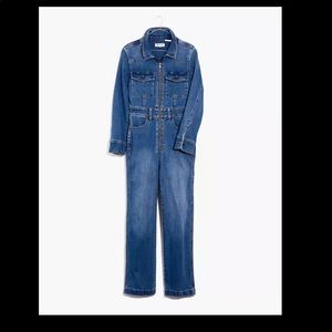 NWT Madewell Zip Front Denim Coveralls